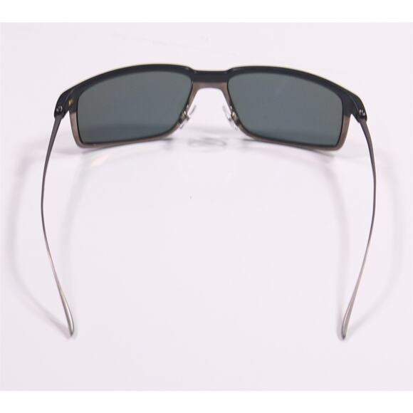 Kiton Titanium Napoli Gray Black Two Tone Luxury Round Sunglasses Made in Japan - Picture 5 of 8